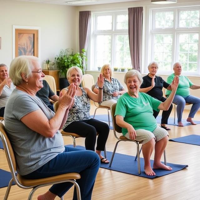 Sesión de yoga restaurativo con soportes